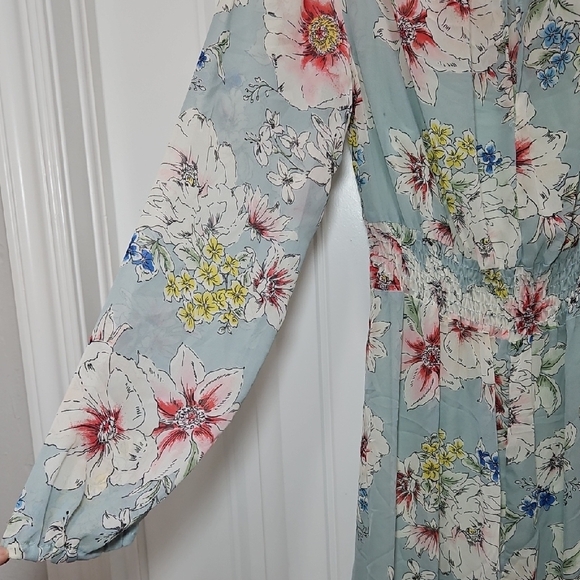 Louna Smocked Floral Long Sleeve Dress - Picture 12 of 14